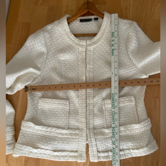 Pamela Dennis Private Client Textured Cropped Jacket Medium Classic Retro Glam - Picture 2 of 15